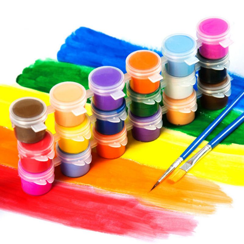 6 Kleuren 12 Kleuren Acrylverf Diy Handgemaakte Schilderij Art Materialen Arts, Ambachten Schilderen