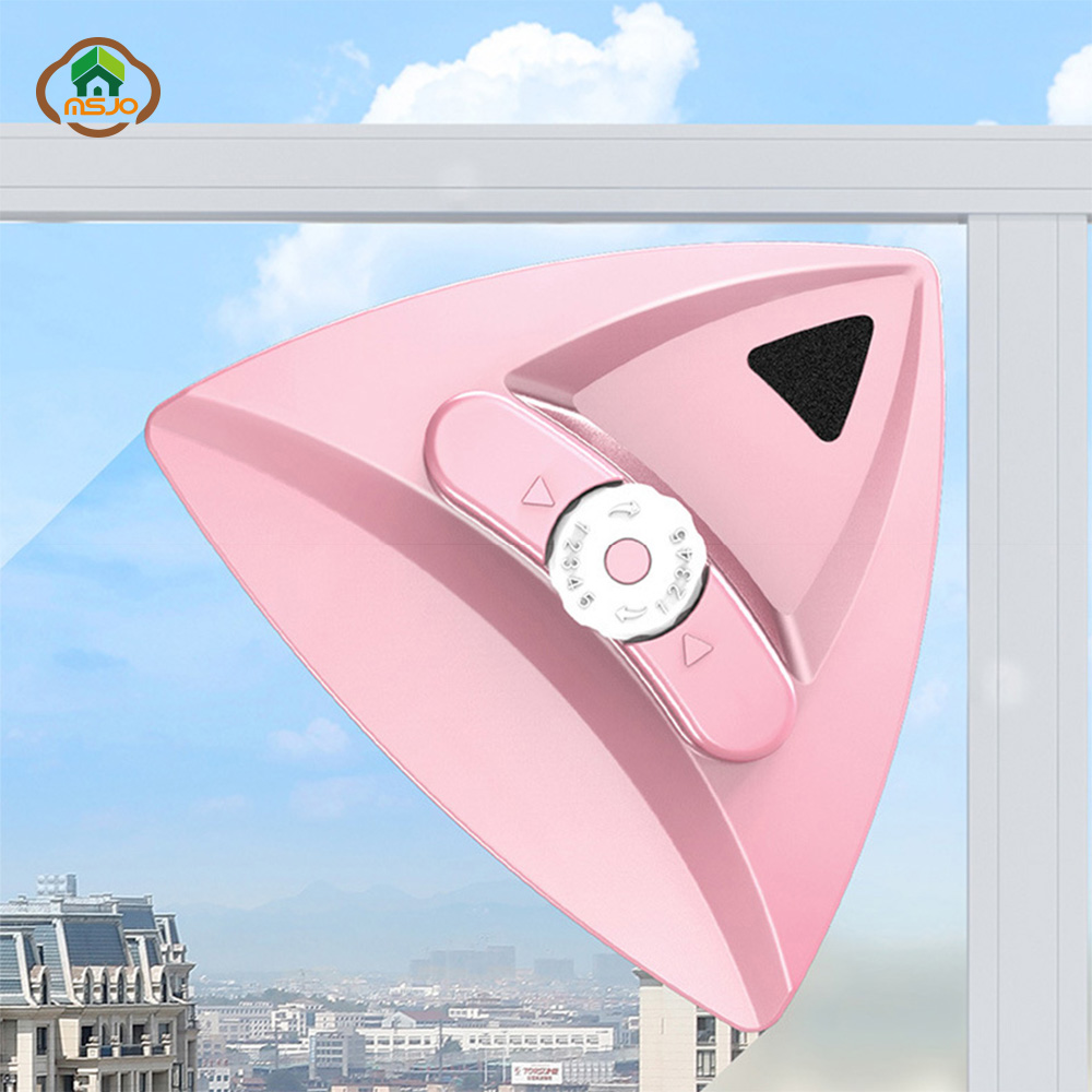 MSJO Magnetic Brush For Windows Magnet Clean Adjustable Magnetic Glass For Windows Wash Magnet Window Cleaner Magnetic Glasses