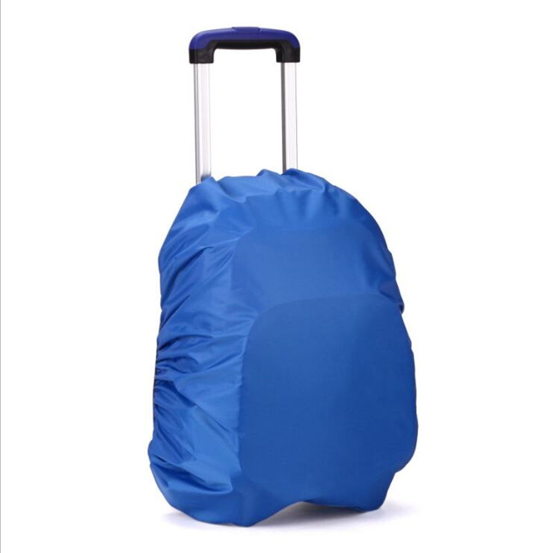 Funda Impermeable para Mochila Escolar con Ruedas, Cubierta Protectora a Prueba de Polvo para Maleta de Niños: blue