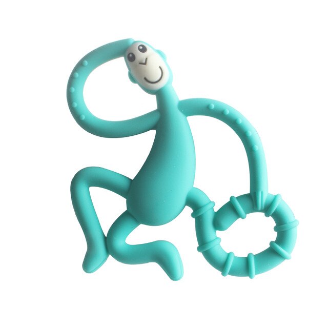 Hoge 1Pc Cartoon Aap Siliconen Peuter Molaren Pijnbestrijding Tool Kids Bijtring Ketting Tandjes Kralen Kraamcadeau: B