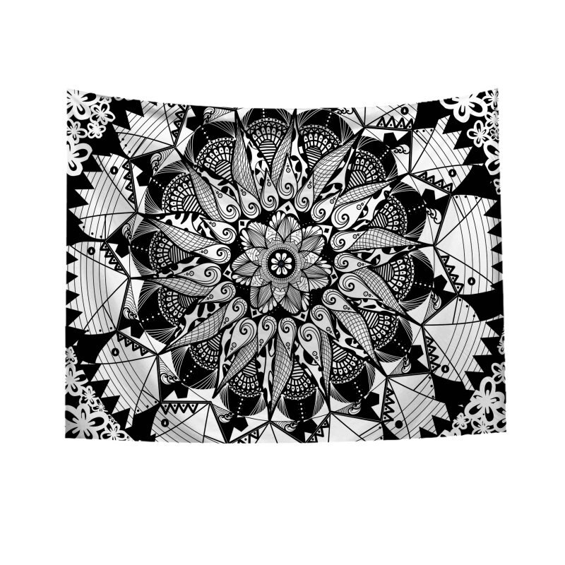 Newly India Mandala Tapestry Wall Hanging Wall Tapestry Wall Carpet Psychedelic Tapiz Witchcraft Wall Cloth Tapestries: 2