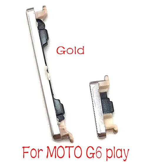 Botones de volumen para Motorola Moto G4 G6 G7 Play Plus, piezas de carcasa, Power One Vision One Action, novedad: G6 Play Glod