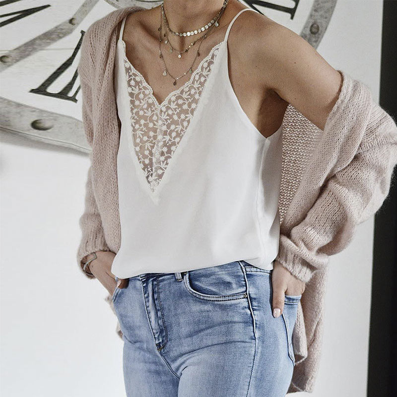 Kvinder dame boho strand sommer top løs off shoulder blonde vest bluse ærmeløs afslappet femme vest camisa feminina