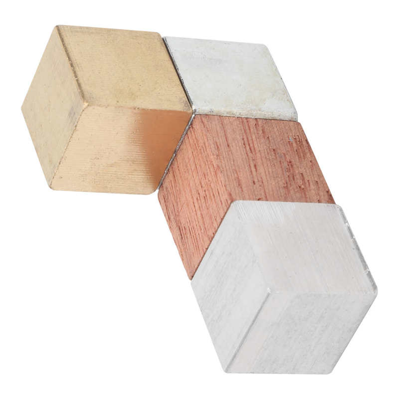 Cubic Block Iron, Aluminum , Wood Same Volume Different Physics Experiment Teaching Equipment Experiment Power Meter