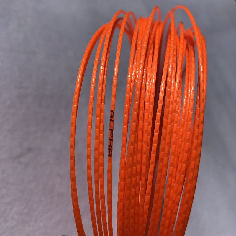(2 unids/lote) ALPHA bambú grano tenis poliéster cuerdas giro duradero potencia cuerda de raqueta de tenis 12M 1,25 MM 17G