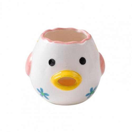 Fun Egg Separator Convenient Oval Beak Ceramic Chicken Shape Yolk Protein Filter Egg Divider: 4