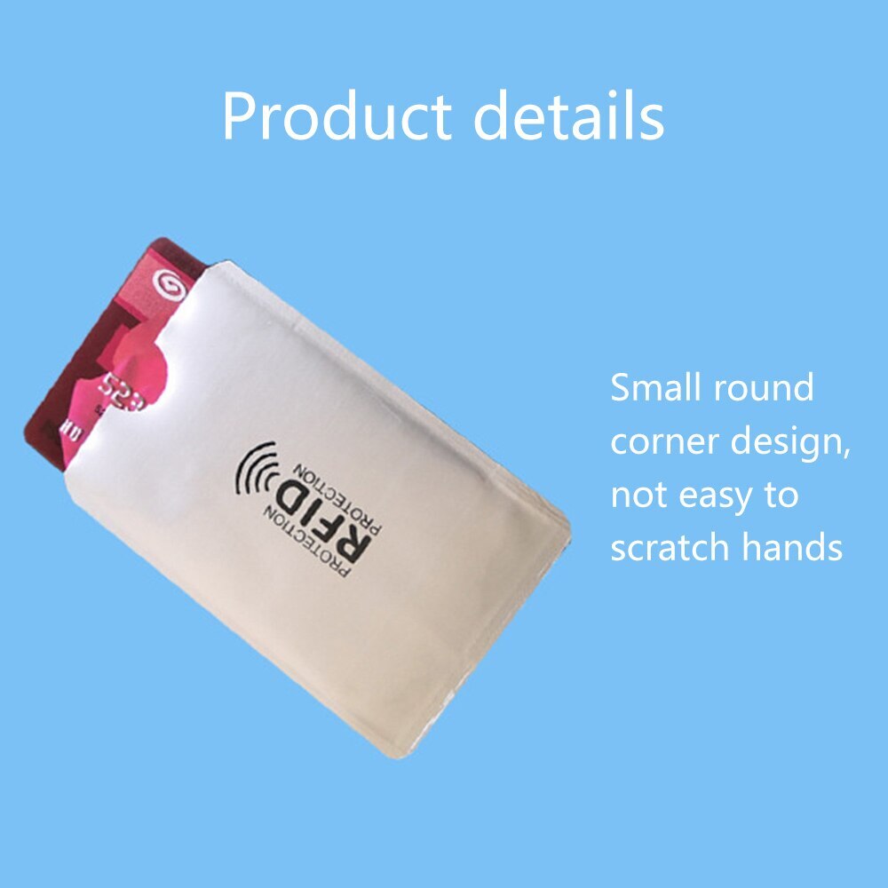 10pz anti furto per RFID Carta di Credito Protezione di Blocco Manica Titolare Della Carta Della Cassa Della Pelle Coperture Protezione Caso Della Carta di Credito Nuovo caldo