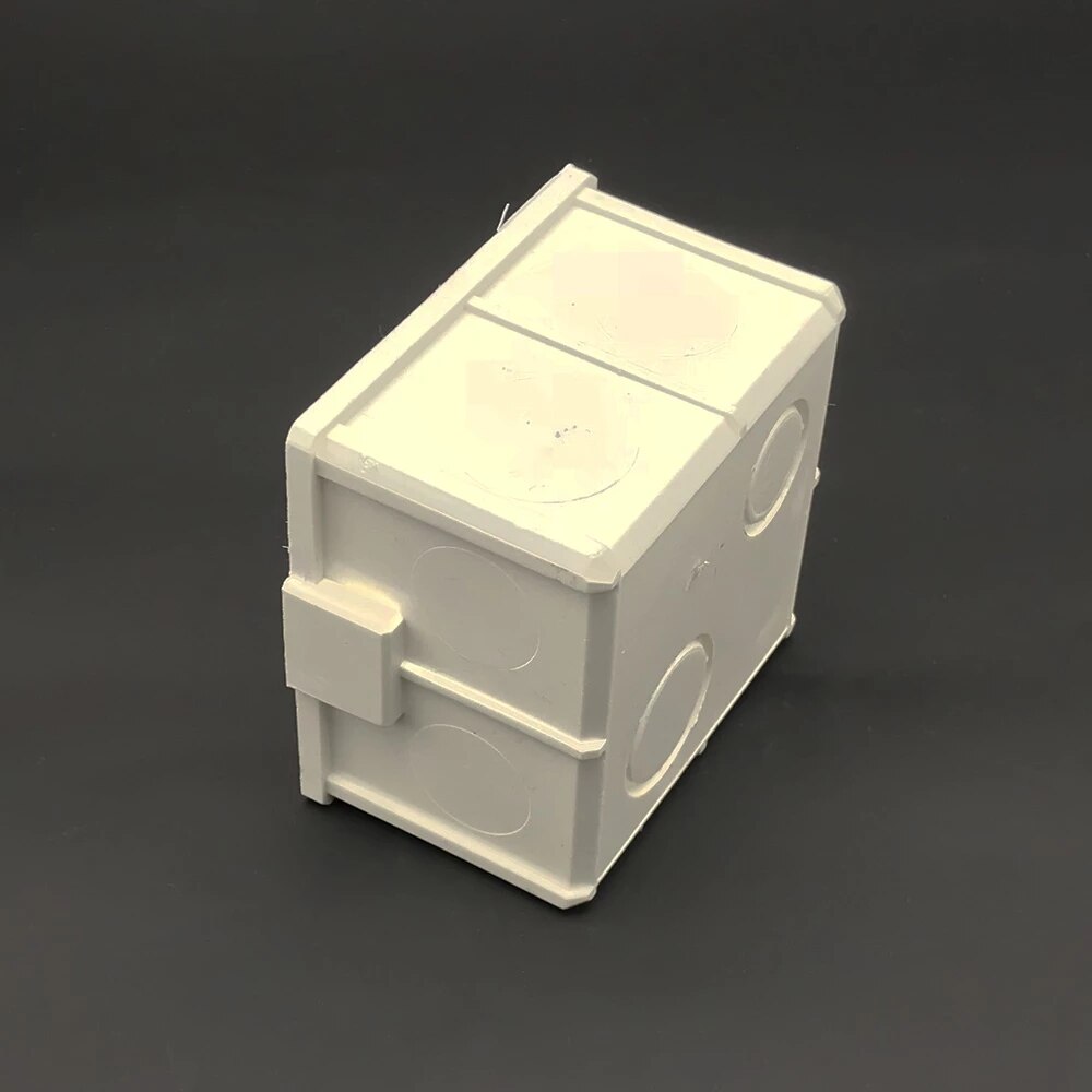 White Plastic Thicker Materials 86mm Type Home Thermostat Temperature Controller Mounting Box