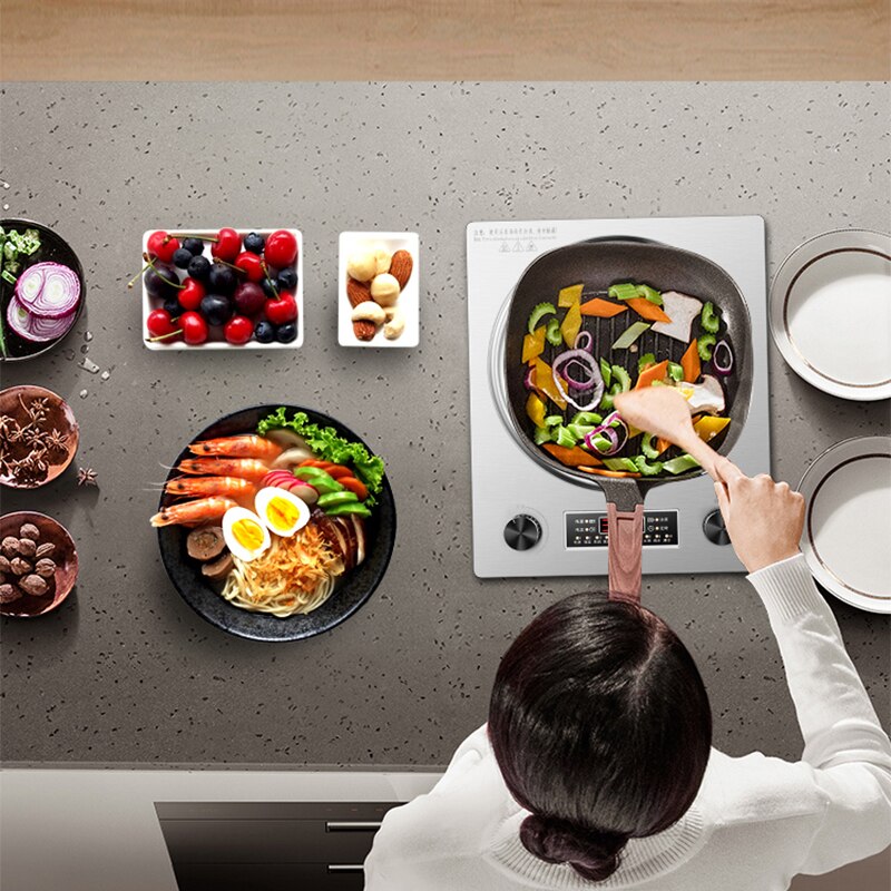 3000W Upgraded Concave Induction Cooker Household Concave Bottom Cooking Pan Integrated Commercial Battery Stove