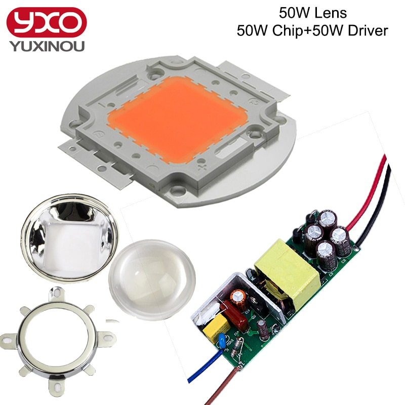10pcs 3w full spectrum led grow light 380-840nm 1pcs 6-10x3w led driver diy 30w 50w 100w led grow aquarium light for plants lamp