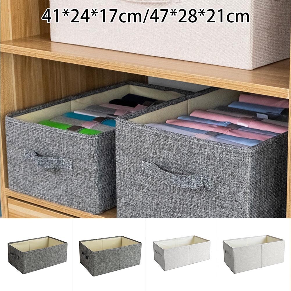 Clothing Storage Boxes No Smell Polyester Fabric Storage Baskets Organize Living Clothes Storage Box, Drawer Type Clothes Cloth
