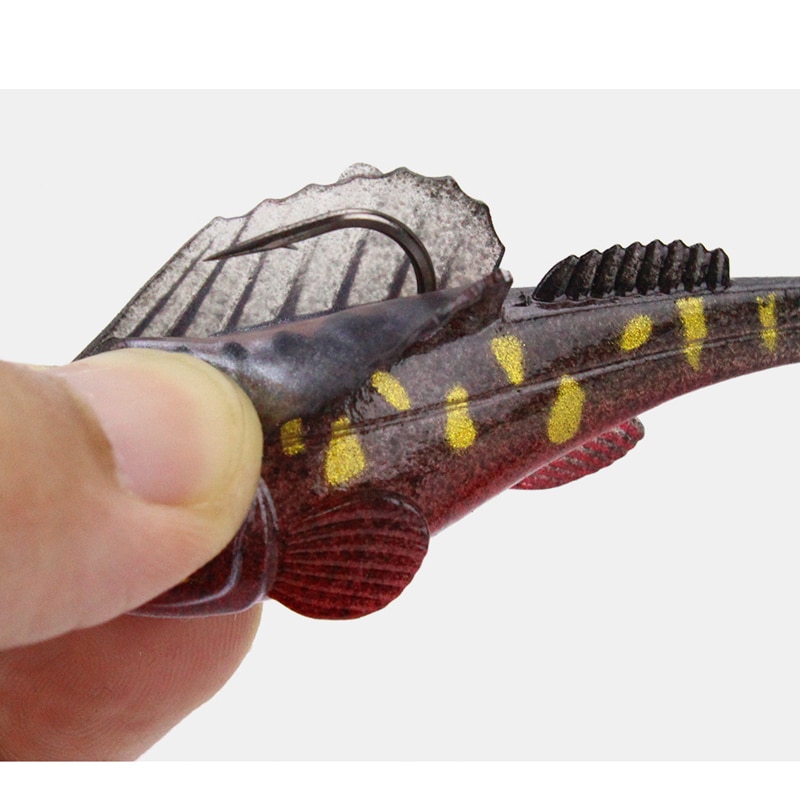 80mm 14g Ultra Realistic Goby Paddle Soft Lure Fish Baits Finest Detailed Softbait Swimbait Fishing Bait