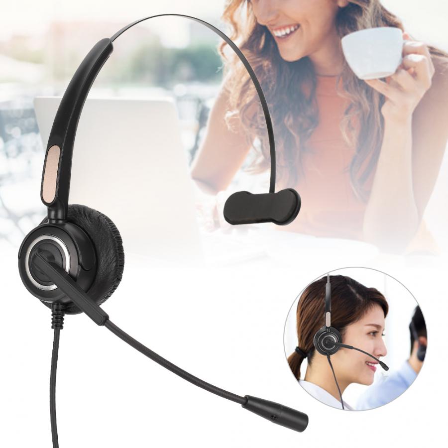 H500-VA ABS Telephone Operator Headset Adjustable Service Earphone Comfortable Communication Headset