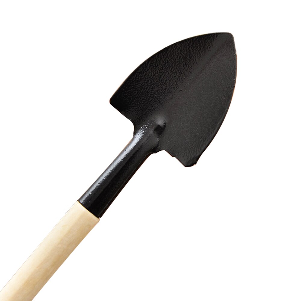 3 unids/set jardín juego de herramientas para plantas pala rastrillo pala niños mango de madera con Harrow Rake herramienta de jardinería conjunto de tres piezas-Pala