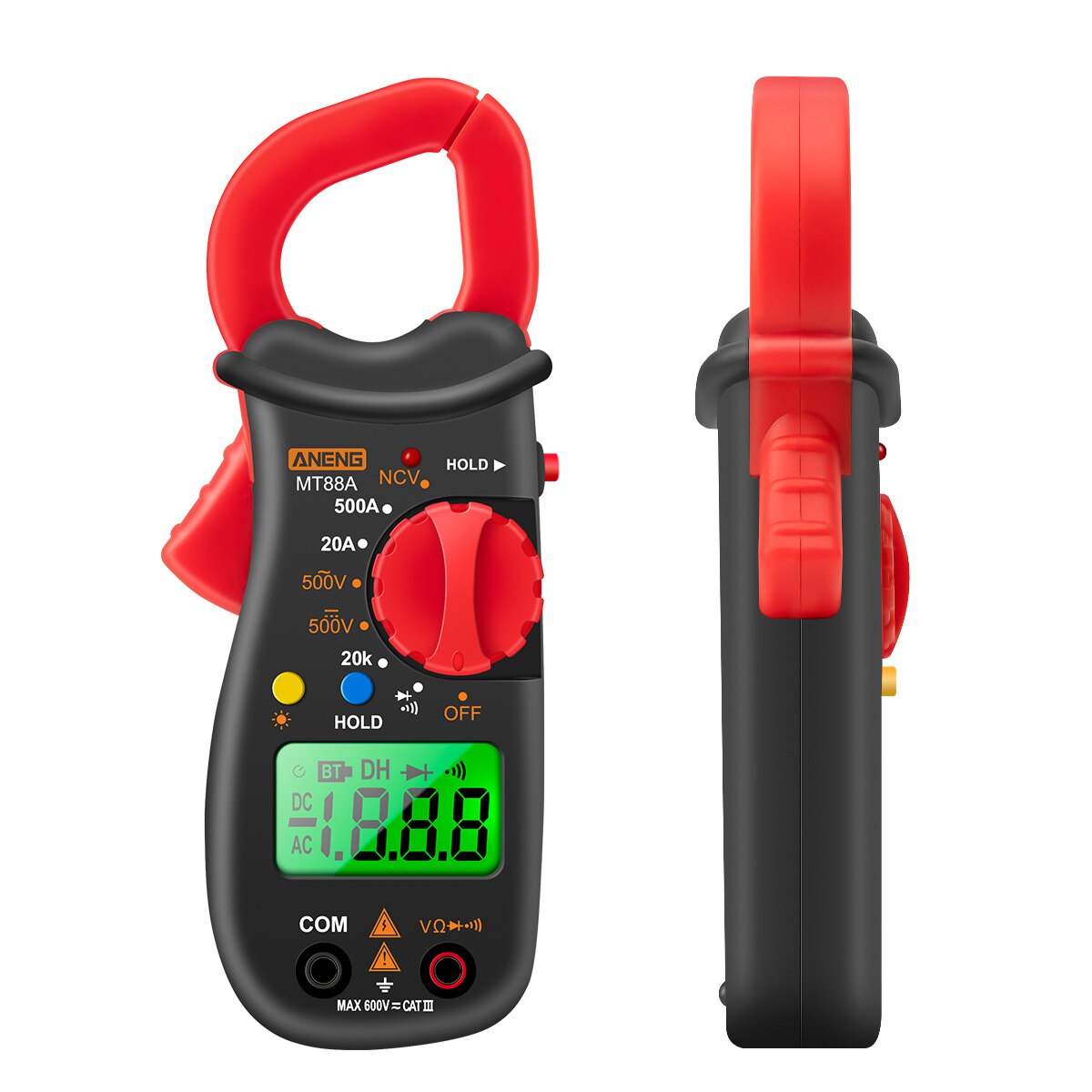 Multimeter LCD Digital Universal Meter Auto Range Handheld DC/AC Voltage Voltmeter Current Ammeter Frequency Capacitance Tester