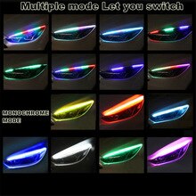 Flexible Turn Signal Light RGB Sequential LED Turn Signal Light Bar 60CM