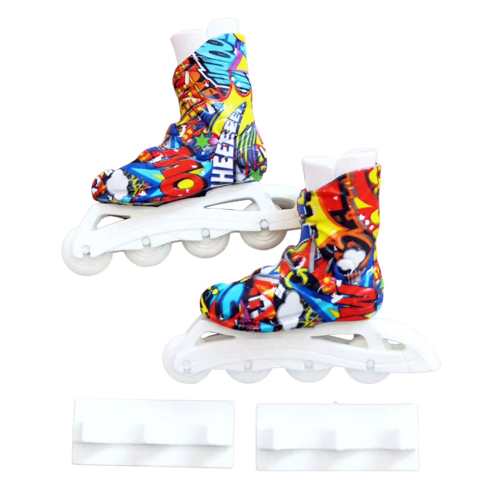 Mini patines para dedos, juguetes para dedos, Mini zapatos de Skateboard, coloridos, Mini: Rojo