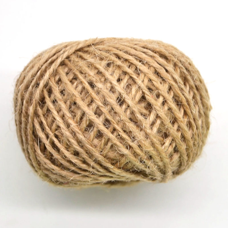 Corde en Jute naturelle, 30/rouleau, corde en chanvre naturelle, pour étiquette tissée à accrocher, fournitures d'emballage pour événements de mariage et fêtes