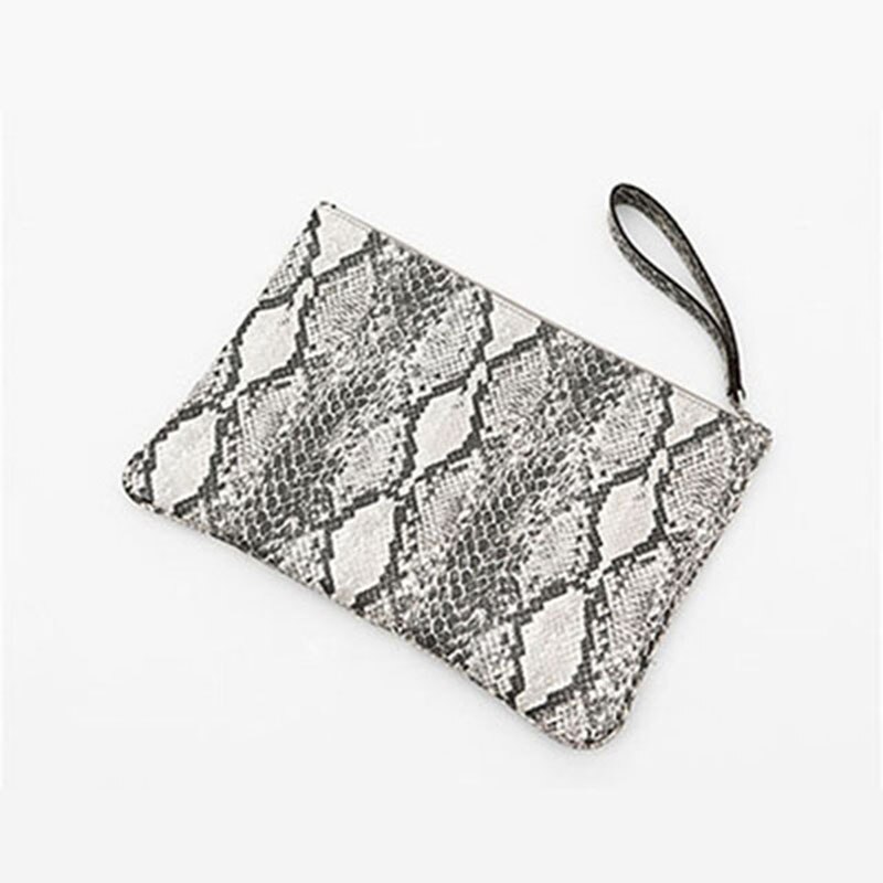 TOPHIGH Evening Bag Women&#39;s Synthetic Leather Bag Snake Skin Envelope Bag Day Clutches Purse