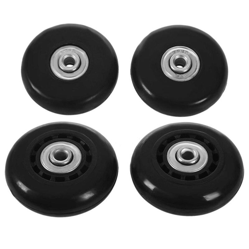LOTOWELZON 2 stks Bagage Koffer Vervanging Wielen, 70mm Inline Outdoor Roller Skate Wielen met 8mm (0.31) Lagers 35mm 40mm Assen Moersleutels Reparatieset (OD70xTHK24mm/2.75 x0.94, Zwart & Helder LOTOWELZON 2 stks Bagage Koffer Vervanging Wielen, 70mm Inline Outdoor Roller Skate Wielen met 8mm (0.31) Lagers 35mm 40mm Assen Moersleutels Reparatieset (OD70xTHK24mm/2.75 x0.94, Zwart & Helder