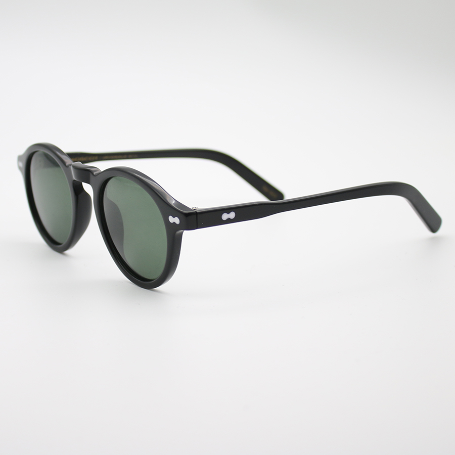 Johnny depp polarizado óculos de sol das mulheres dos homens marca luxo designer miltzen estilo óculos de sol para masculino feminino oculos: Preto / YELLOW