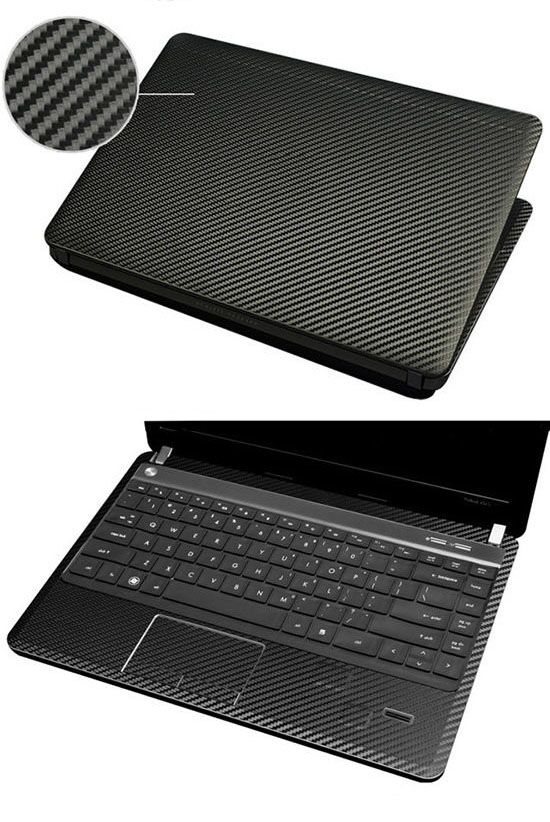 Couverture d'autocollant de peau de vinyle de fiber de carbone d'ordinateur portable pour Lenovo légion Y530 15.6"