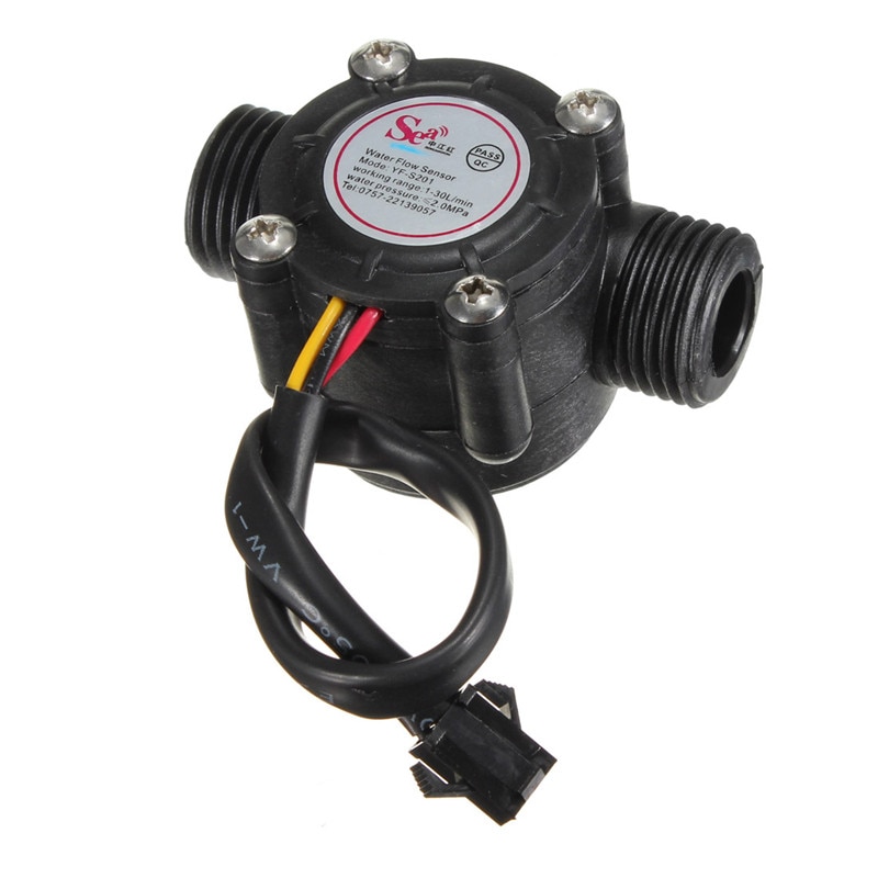 Water Flow Sensor Flowmeter Hall Flow Sensor Water Control 1-30L/min 2.0MPa