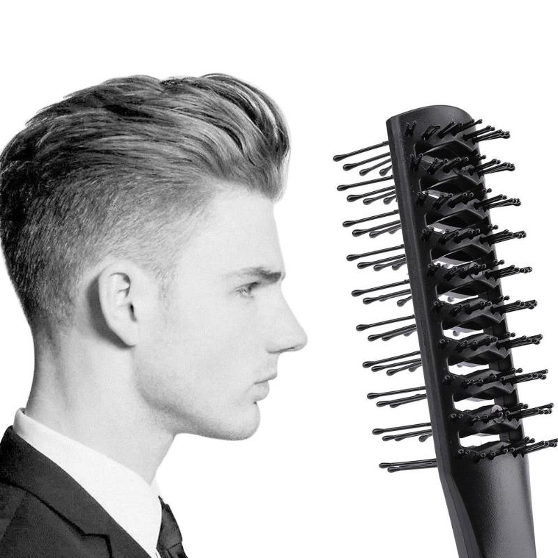 Pro salon dobbeltside massage kam anti-filtring brede tænder børster frisør udfiltring anti tab kamme hår styling børste