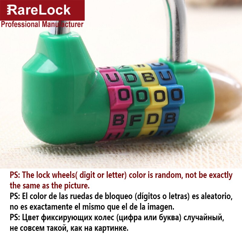 Kłódka kombinowana 4 kod blokada hasła robić torby na siłownię szafka na biżuterię DIY sprzęt MMS35 Rarelock C: zielony