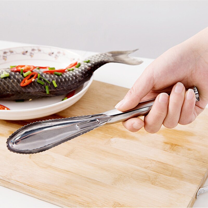 1 Pcs Koken Gereedschap Vis Schoonmaken Mes Vis Huid Schraper Rvs Schubben Vissen Schoonmaken Keuken Gadget