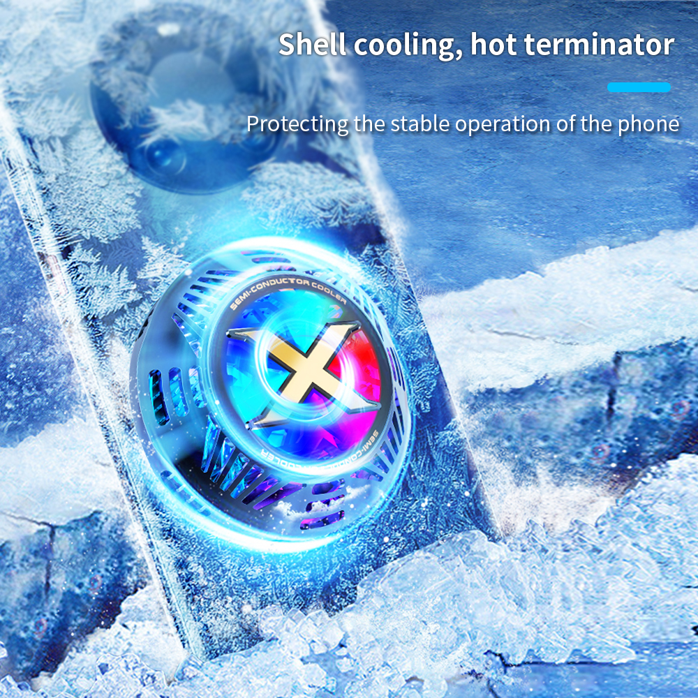 TISHRIC ventola di raffreddamento mobile Smartphone più fresco dissipatore di calore anulare TEC patata fritta di raffreddamento foglio di alluminio conduttivo accessori per telefoni