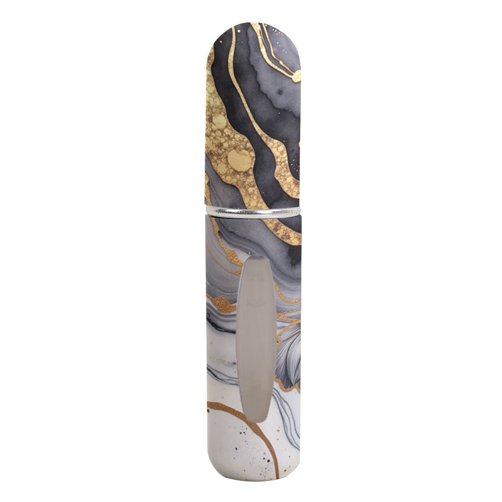 Draagbare 5ml mini parfumflesjes, navulbaar, lekvrij, lege cosmetische containers, parfumdispenserflesjes voor op reis: Lichtgrijs