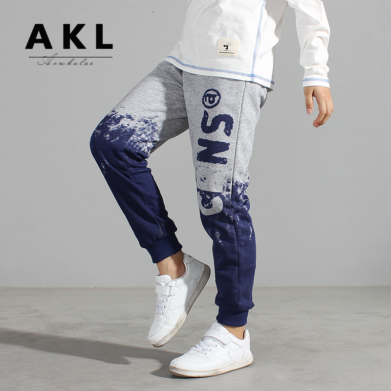 Pantaloni per adolescenti ragazzo autunno 2021 bambini ragazzi pantaloni Jogger cotone lettera stampa pantaloni sportivi bambini Casual autunno vestiti 4-14 anni