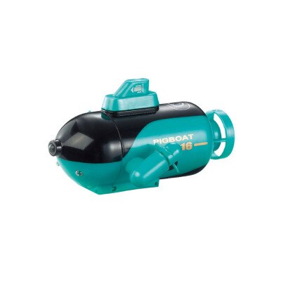 777-216 Mini Remote Control RC Racing Submarine Boat Toys with 40MHz RC Transmitter FSWB: 219 green