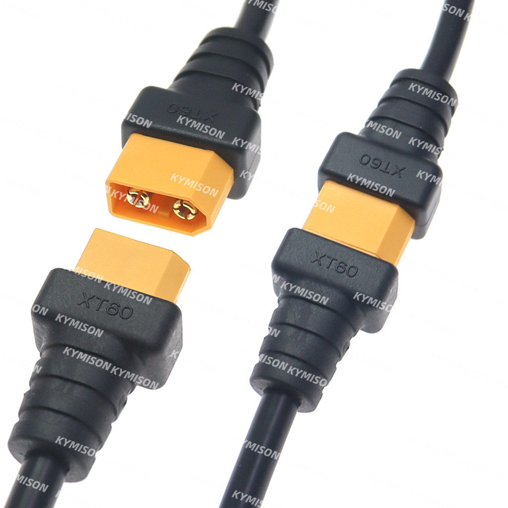 Conector XT60 macho hembra a DC 5,5*2,1/5,5*2,5mm Cable adaptador de carga de batería Cable de silicona para cargador de batería RC