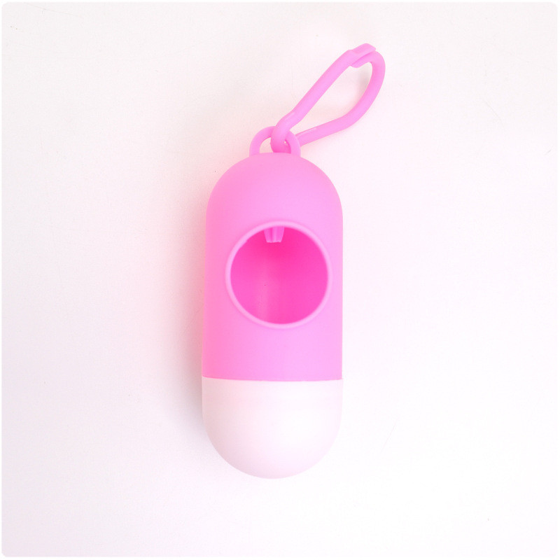 Dog Products Practical Pet Dog Poop Bag Dispenser Waste Garbage Holder Dispensers Pets Dogs Trash Cleaning Supplies: light green