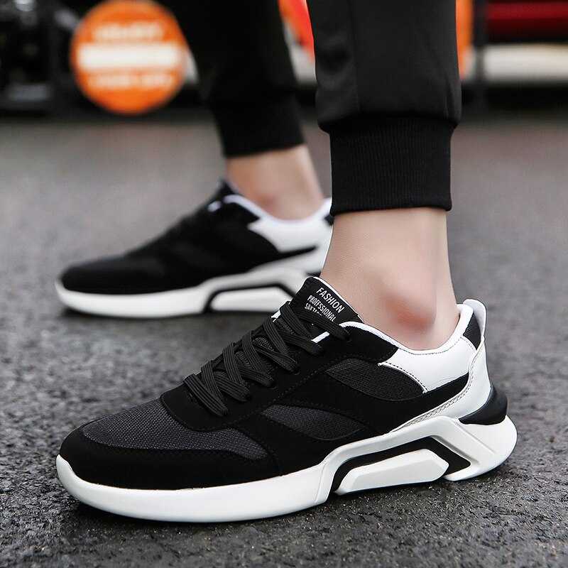 Style Fly Breathable Korean-style Students Casual Shoes Men Outdoor Sports Running Shoes Casual Sneakers Wear-Resistan