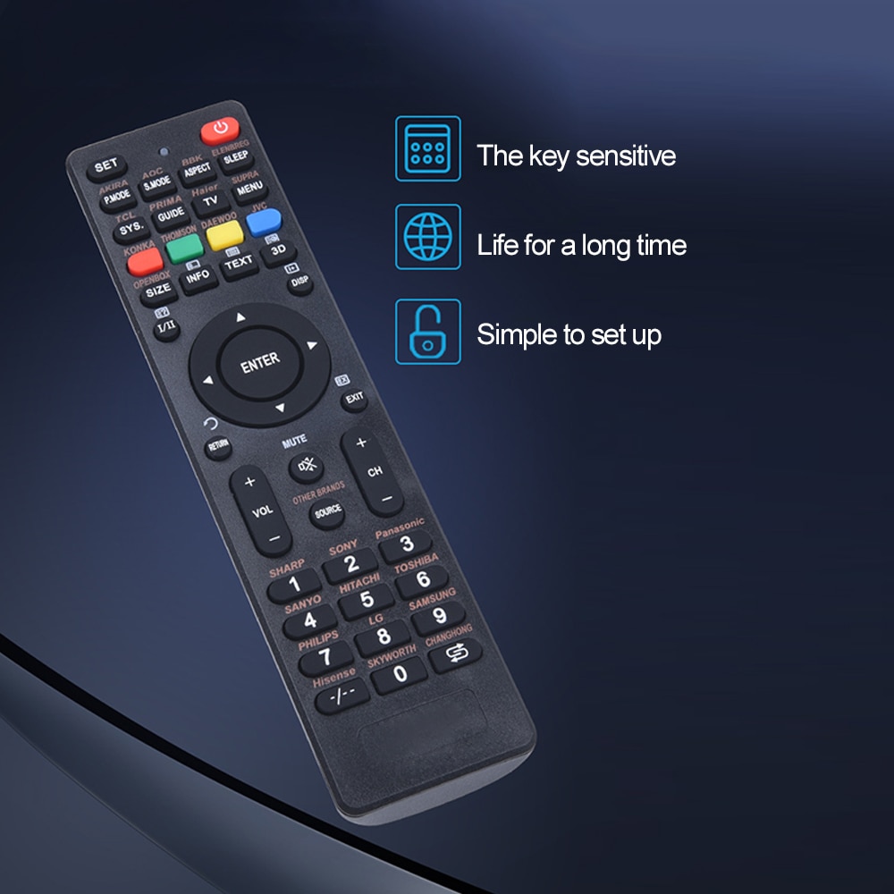 Universal Remote Control Rm-L1130+8 For All Brand Tv Smart Tv Remote Control Comfortable To Use For LED TV Or LCD TV