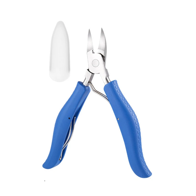 Cortauñas , pinzas correctoras de podología, cortadores de cutículas, corte de paroniquia, pedicura, manicura, herramienta de cuidado de manos y pies: Azul