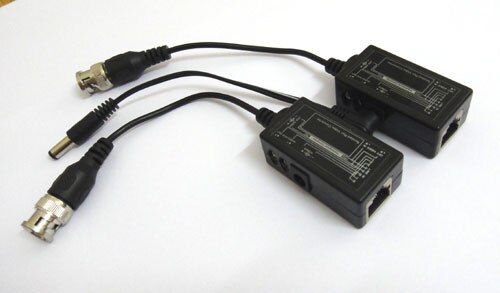 Balun vidéo BNC, une paire, câble RJ45 UTP pour caméra de sécurité
