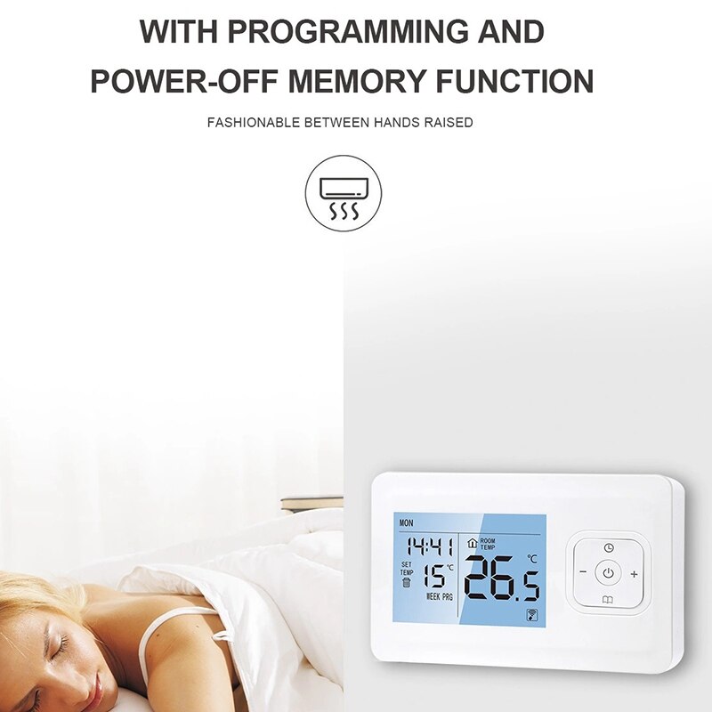 Heating Thermostat Programmable Wall-Mounted Furnace Wifi Thermostat Wireless Temperature Control Constant Temperature