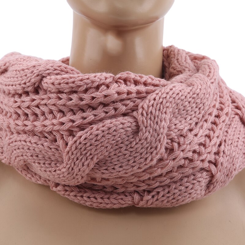 Knitted Snood Scarf Warm Winter Women Scarf Cashmere Snud For Women Scarf Infinity Scarves Neck Circle Ring Scarf