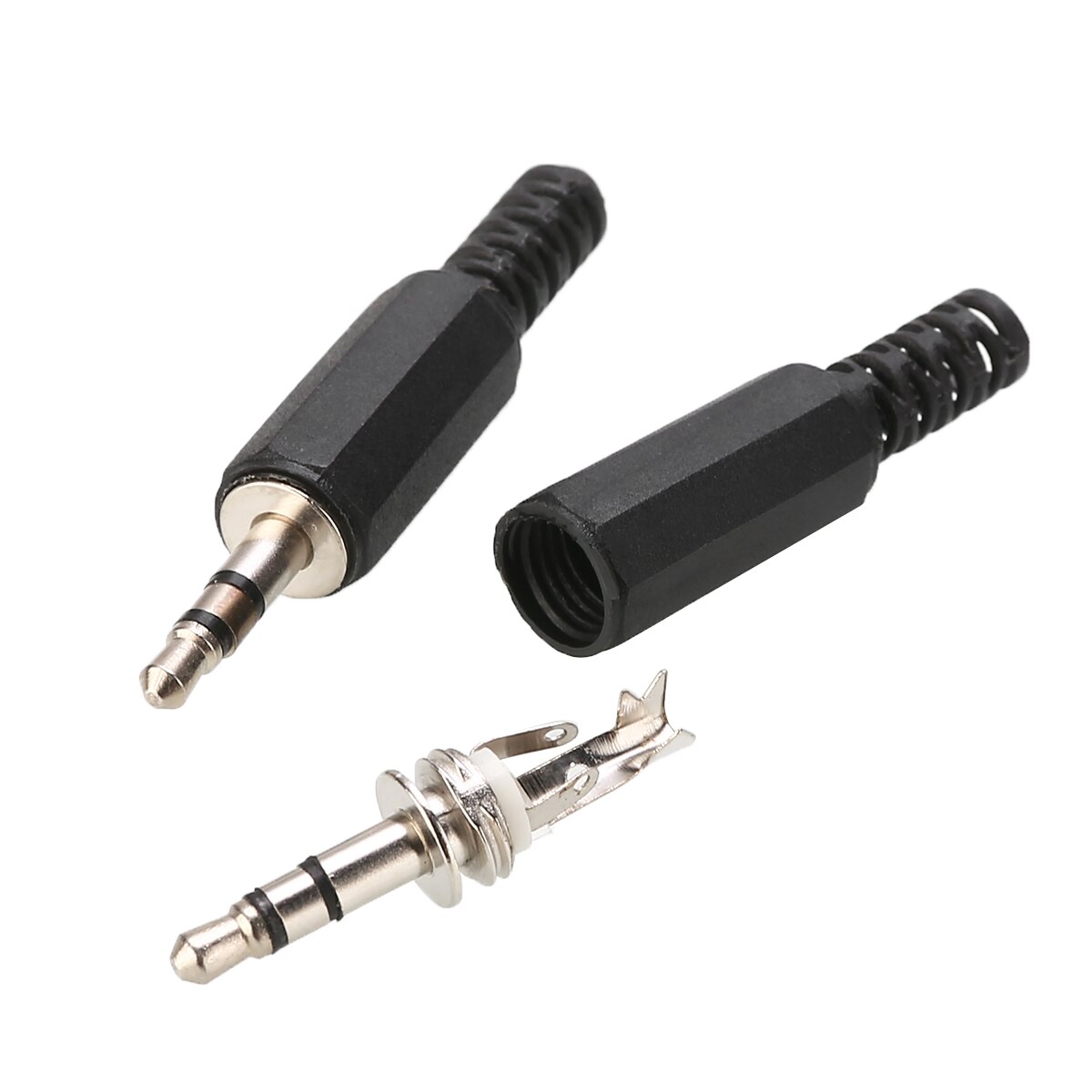 10Pcs 3.5Mm Audio Stereo Male Plug Jack Hoofdtelefoon Connector Adapter Vervangbare Audio Oortelefoon Microfoon Pluggen Terminal Sockets