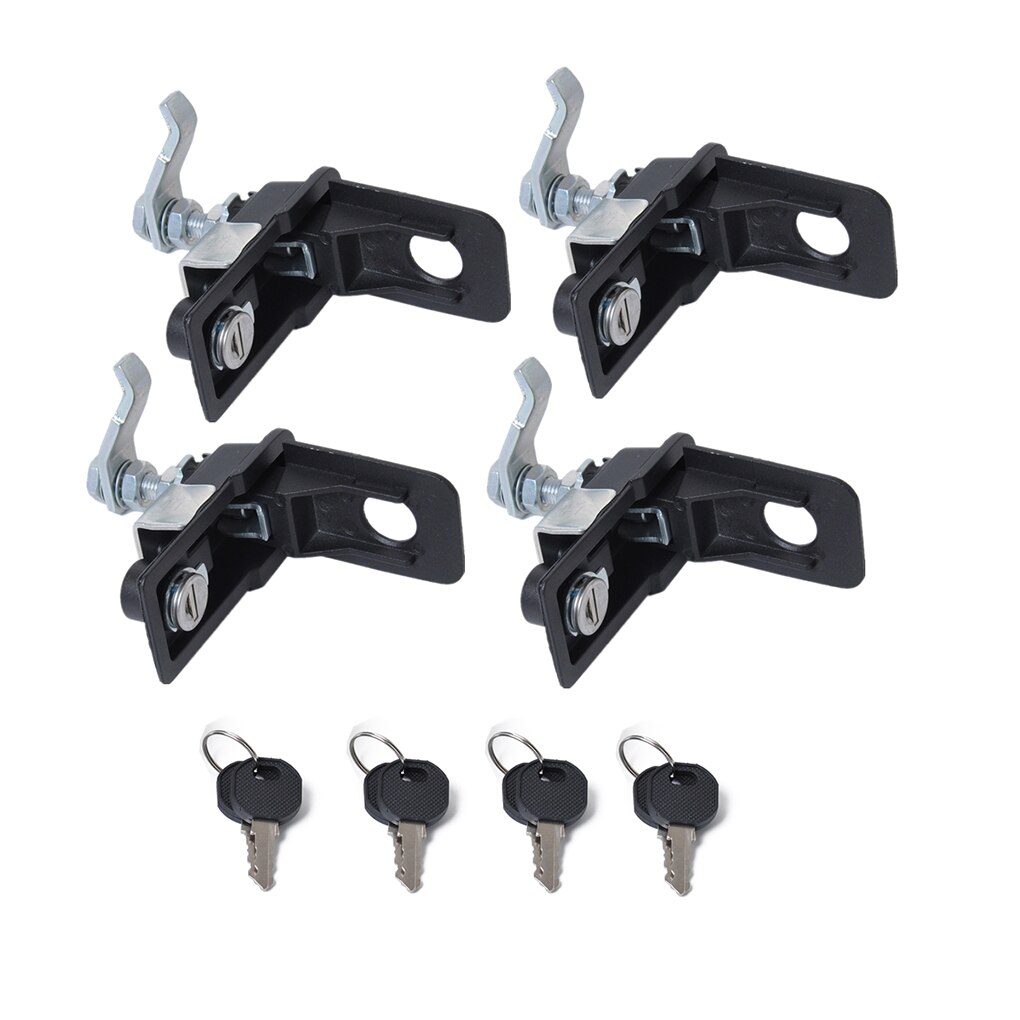4 Set Toolbox Lock Compression Lock Latch Trailer Luggage Locker Truck Caravan Canopies Locks Trunk Box Suitcase: Default Title