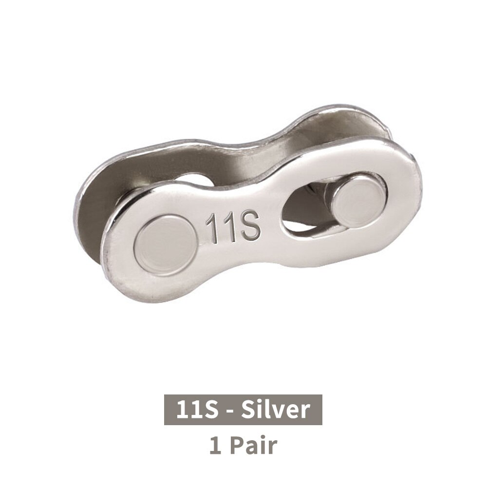 1 Paar Bike Chain Quick Link Voor 6/7/8/9/10/11/12 Speed Ketting mtb Racefiets Aansluiten Master Link Ontbrekende Quick Connector: 11S Silver 1 pair