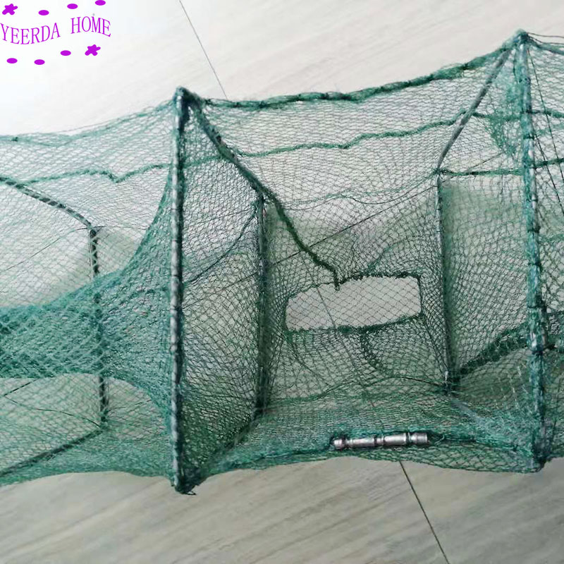2.5meters fishing net folding portable folding fishing net casting net crayfish shrimp catcher tank trap Chinese cage net
