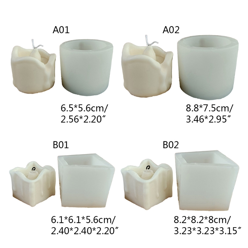 3D Siliconen Mal Diy Kaars Maken Aromatherapie Pijler Kaars Mallen Hars Mallen