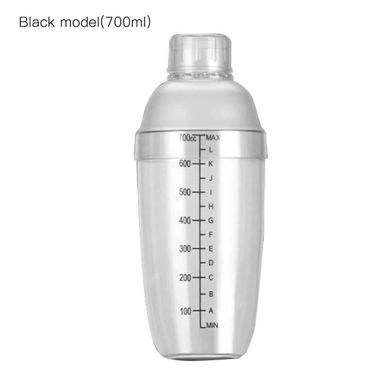 Plastic Martini Cocktail Shaker 350ml/530ml/700ml/1000ml Wine Beverage Mixer Wine Shaker Cup Drink Mixer Barware Boston Bar Tool: Plum