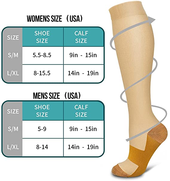Größe S-XXL Kompression Socken Männer Frauen Durchblutung Crossfit Workout Training Sport Erholung Kompression Strümpfe