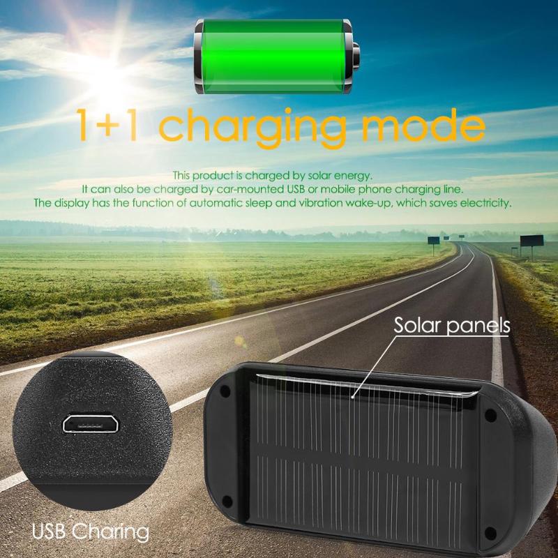 VODOOL C68 Solar Car TPMS Tire Pressure Monitoring System Auto Tyre Pressure Temperature Warning Alarm Systems With 4 Sensors